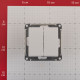 Выключатель Systeme Electric AtlasDesign двухклавишный встраиваемый белый (ATN000151)