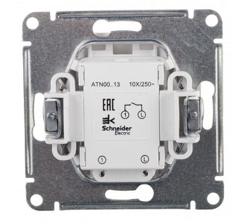 Выключатель Systeme Electric AtlasDesign одноклавишный встраиваемый белый с подсветкой (ATN000113) Выключатель Systeme Electric AtlasDesign одноклавишный встраиваемый белый с подсветкой (ATN000113)
