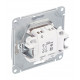Выключатель Systeme Electric Glossa двухклавишный встраиваемый алюминий (GSL000351)