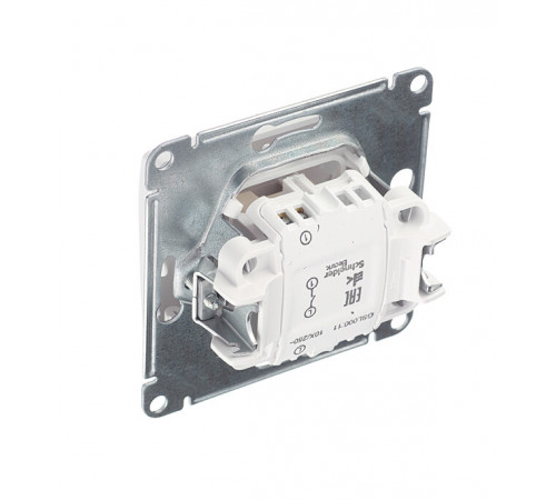 Выключатель Systeme Electric Glossa одноклавишный встраиваемый белый (GSL000111) Выключатель Systeme Electric Glossa одноклавишный встраиваемый белый (GSL000111)