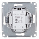 Выключатель Systeme Electric AtlasDesign двухклавишный встраиваемый карбон с подсветкой (ATN001053)