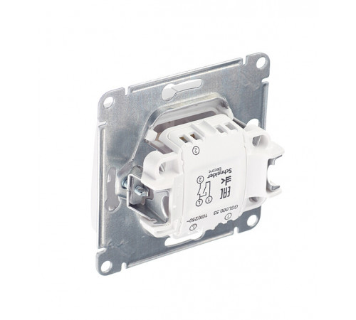 Выключатель Systeme Electric Glossa двухклавишный встраиваемый белый с подсветкой (GSL000153) Выключатель Systeme Electric Glossa двухклавишный встраиваемый белый с подсветкой (GSL000153)