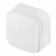 Переключатель Legrand Quteo двухклавишный накладной белый (782206)