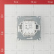 Переключатель Systeme Electric Glossa двухклавишный встраиваемый белый (GSL000165)