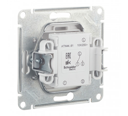 Переключатель Systeme Electric AtlasDesign Aqua одноклавишный встраиваемый белый (ATN440161) Переключатель Systeme Electric AtlasDesign Aqua одноклавишный встраиваемый белый (ATN440161)