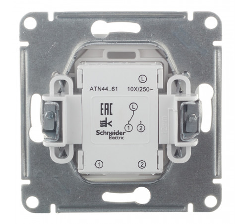 Переключатель Systeme Electric AtlasDesign Aqua одноклавишный встраиваемый белый (ATN440161) Переключатель Systeme Electric AtlasDesign Aqua одноклавишный встраиваемый белый (ATN440161)