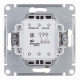 Переключатель Systeme Electric AtlasDesign двухклавишный встраиваемый карбон (ATN001065)