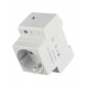 Розетка щитовая модульная IEK (MRD10-16) 220 В 16 А тип AC 2Р+N