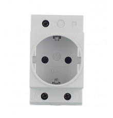 Розетка щитовая модульная IEK (MRD10-16) 220 В 16 А тип AC 2Р+N