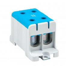 Клемма силовая двойная EKF PROxima 16-95 кв.мм 800 В вводная синяя (plc-kvs2-16-95-blue)