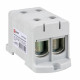 Клемма силовая двойная EKF PROxima 35-150 кв.мм 800 В вводная серая (kvs2-35-150-grey)