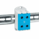 Клемма силовая двойная EKF PROxima 16-95 кв.мм 800 В вводная синяя (plc-kvs2-16-95-blue)