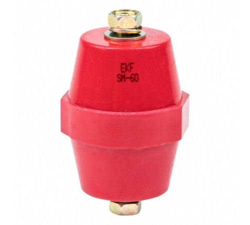 Изолятор EKF PROxima SM-60 IP30 900 А с болтом и шайбой пластиковый красный (10 шт.) (plc-sm-60) Изолятор EKF PROxima SM-60 IP30 900 А с болтом и шайбой пластиковый красный (10 шт.) (plc-sm-60)
