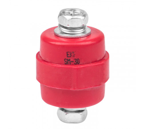 Изолятор EKF PROxima SM-30 IP30 380 А с болтом и шайбой пластиковый красный (10 шт.) (plc-sm-30) Изолятор EKF PROxima SM-30 IP30 380 А с болтом и шайбой пластиковый красный (10 шт.) (plc-sm-30)