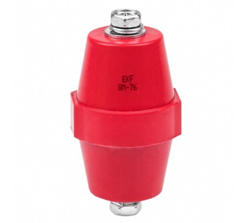 Изолятор EKF PROxima SM-76 IP30 1250 А с болтом и шайбой пластиковый красный (10 шт.) (plc-sm-76)
