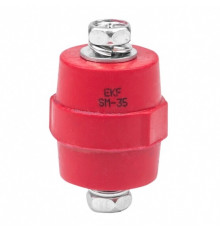 Изолятор EKF PROxima SM-35 IP30 380 А с болтом и шайбой пластиковый красный (10 шт.) (plc-sm-35)
