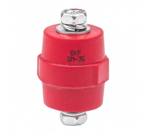 Изолятор EKF PROxima SM-35 IP30 380 А с болтом и шайбой пластиковый красный (10 шт.) (plc-sm-35) Изолятор EKF PROxima SM-35 IP30 380 А с болтом и шайбой пластиковый красный (10 шт.) (plc-sm-35)