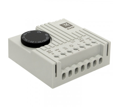 Термостат на DIN-рейку EKF PROxima 230 В 1NO+1NC IP20 5-10 А охлаждение/ обогрев (thermo-no-nc-din)