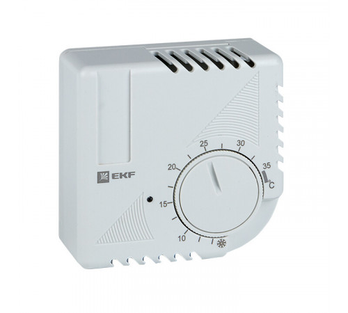 Термостат накладной EKF PROxima 230 В 1NO+1NC IP20 16 А охлаждение/ обогрев (thermo-no-nc-wall)