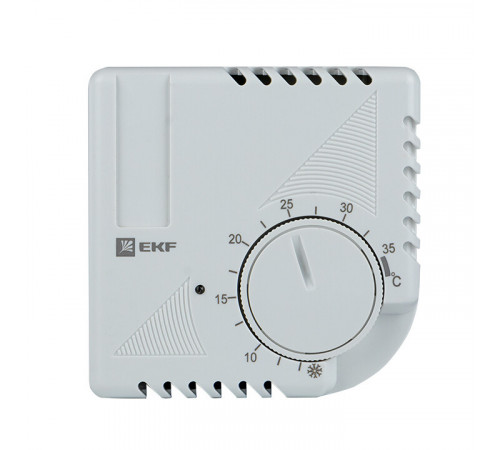 Термостат накладной EKF PROxima 230 В 1NO+1NC IP20 16 А охлаждение/ обогрев (thermo-no-nc-wall)