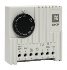 Термостат на DIN-рейку EKF PROxima 230 В 1NO+1NC IP20 5-10 А охлаждение/ обогрев (thermo-no-nc-din)
