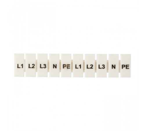 Маркеры для клемм JXB-ST 2,5 EKF PROxima с символами L1 L2 L3 N PE (100 шт.) (zb-st-2.5-L-1-3) Маркеры для клемм JXB-ST 2,5 EKF PROxima с символами L1 L2 L3 N PE (100 шт.) (zb-st-2.5-L-1-3)
