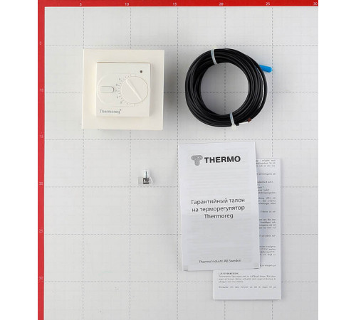 Терморегулятор механический для теплого пола Thermoreg TI-200dis белый