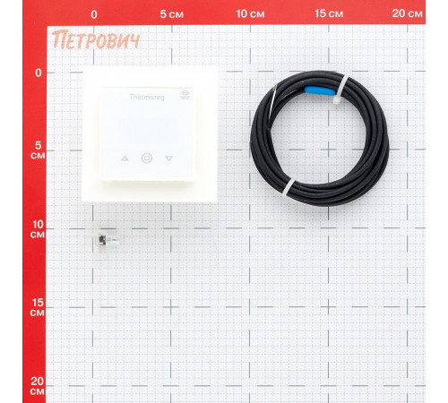 Терморегулятор электронный сенсорный для теплого пола Thermoreg TI-700 NFC белый с поддержкой NFC Терморегулятор электронный сенсорный для теплого пола Thermoreg TI-700 NFC белый с поддержкой NFC