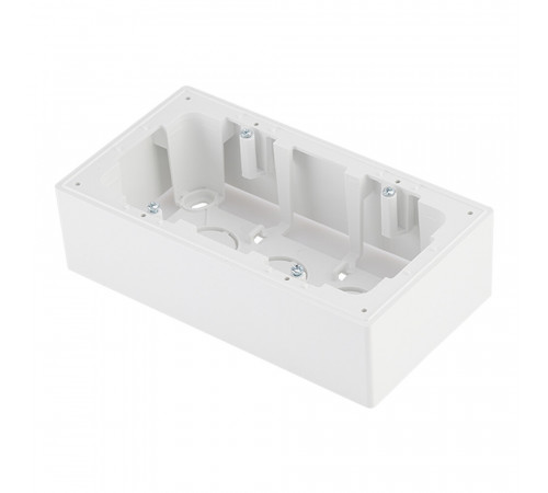 Коробка монтажная Simon 24 Harmonie двухместная накладная белая (2400752-030) Коробка монтажная Simon 24 Harmonie двухместная накладная белая (2400752-030)
