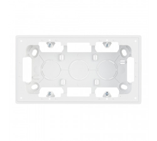 Коробка монтажная Simon 24 Harmonie двухместная накладная белая (2400752-030) Коробка монтажная Simon 24 Harmonie двухместная накладная белая (2400752-030)