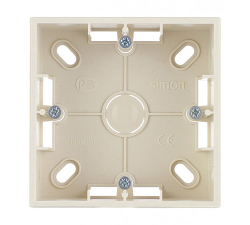 Коробка монтажная Simon 15 накладная слоновая кость (1590751-031) Коробка монтажная Simon 15 накладная слоновая кость (1590751-031)