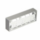 Коробка монтажная Simon 24 Harmonie трехместная накладная алюминий (2400753-033)