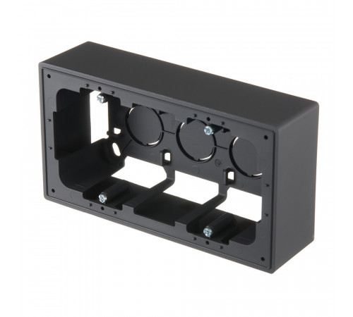 Коробка монтажная Simon 24 Harmonie двухместная накладная графит (2400752-038) Коробка монтажная Simon 24 Harmonie двухместная накладная графит (2400752-038)