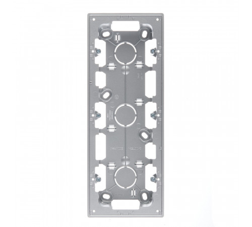 Коробка монтажная Simon 24 Harmonie трехместная накладная алюминий (2400753-033) Коробка монтажная Simon 24 Harmonie трехместная накладная алюминий (2400753-033)