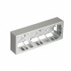 Коробка монтажная Simon 24 Harmonie трехместная накладная алюминий (2400753-033)