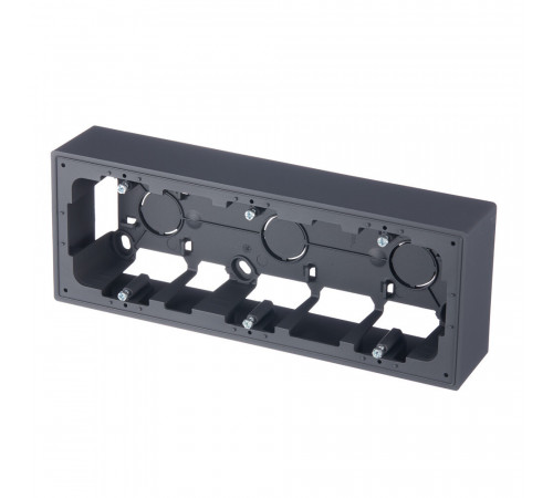 Коробка монтажная Simon 24 Harmonie трехместная накладная графит (2400753-038) Коробка монтажная Simon 24 Harmonie трехместная накладная графит (2400753-038)