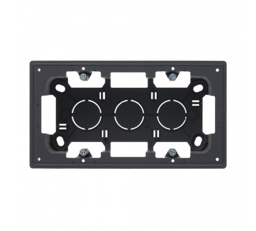 Коробка монтажная Simon 24 Harmonie двухместная накладная графит (2400752-038) Коробка монтажная Simon 24 Harmonie двухместная накладная графит (2400752-038)