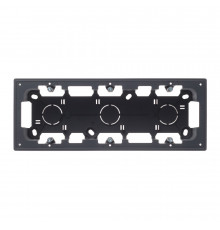 Коробка монтажная Simon 24 Harmonie трехместная накладная графит (2400753-038)