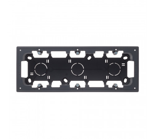 Коробка монтажная Simon 24 Harmonie трехместная накладная графит (2400753-038) Коробка монтажная Simon 24 Harmonie трехместная накладная графит (2400753-038)