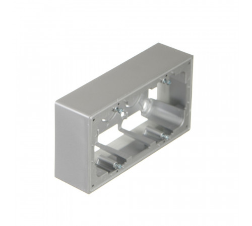 Коробка монтажная Simon 24 Harmonie двухместная накладная алюминий (2400752-033) Коробка монтажная Simon 24 Harmonie двухместная накладная алюминий (2400752-033)