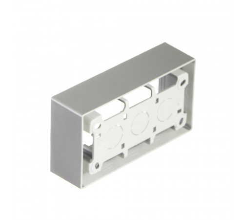 Коробка монтажная Simon 24 Harmonie двухместная накладная алюминий (2400752-033) Коробка монтажная Simon 24 Harmonie двухместная накладная алюминий (2400752-033)