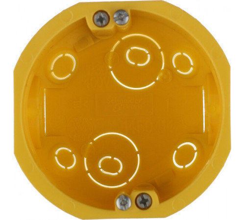 Коробка установочная Systeme Electric для гипсокартона d68х47 мм IP30 (LEX1450414R) Коробка установочная Systeme Electric для гипсокартона d68х47 мм IP30 (LEX1450414R)