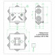 Коробка уравнивания потенциалов 85х85х40 мм IP44 Greenel (GE41360)
