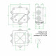 Коробка распределительная 100х100х50 мм IP55 Greenel (GE41234)