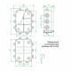 Коробка распределительная 190х140х70 мм IP55 Greenel (GE41244)