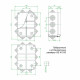 Коробка распределительная 150х110х70 мм IP55 Greenel (GE41242)