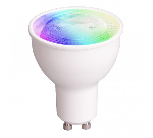 Лампа умная светодиодная Yeelight GU10 2700-6500К 4,5 Вт 350 Лм 220-240 В рефлектор прозрачная диммируемая Лампа умная светодиодная Yeelight GU10 2700-6500К 4,5 Вт 350 Лм 220-240 В рефлектор прозрачная диммируемая