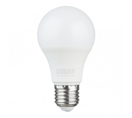 Лампа умная Gauss Smart Home светодиодная диммируемая E27 8,5 Вт теплый/холодный 2700-6500 К IP20 груша Лампа умная Gauss Smart Home светодиодная диммируемая E27 8,5 Вт теплый/холодный 2700-6500 К IP20 груша