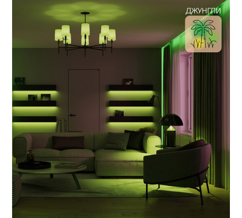 Лента светодиодная умная Gauss Smart Home комплект 12 Вт RGB 3000-6000 К IP20 3 м Лента светодиодная умная Gauss Smart Home комплект 12 Вт RGB 3000-6000 К IP20 3 м