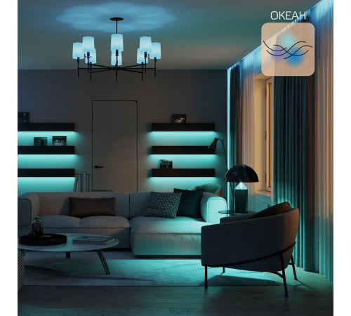 Лента светодиодная умная Gauss Smart Home комплект 12 Вт RGB 3000-6000 К IP20 3 м Лента светодиодная умная Gauss Smart Home комплект 12 Вт RGB 3000-6000 К IP20 3 м